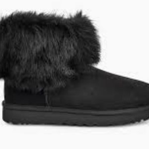 UGG MINI TOSCANA BLACK BOOTS SIZE 7